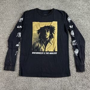 Bob Marley X American Eagle Shirt Mens Extra Small Black The Wailers Reggae